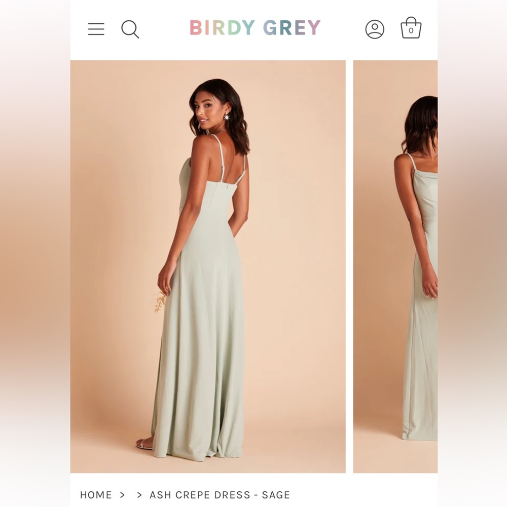 Birdy Grey, Ash Crepe Dress in Sage, size Medium